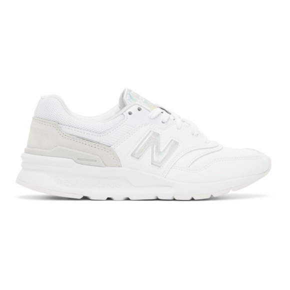 SOLD !! New Balance 997H Shoes in White and Iridescent - Picture 4 of 11